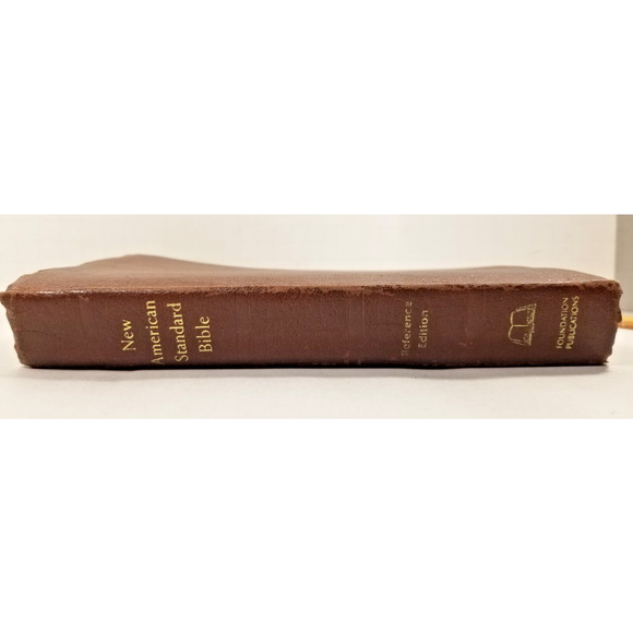 New American Standard Bible Reference Edition 1975 Brown Leather - Picture 3 of 10